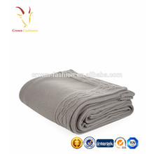 Super Soft Luxury Knitted Cashmere Cable Knit Throws Blankets